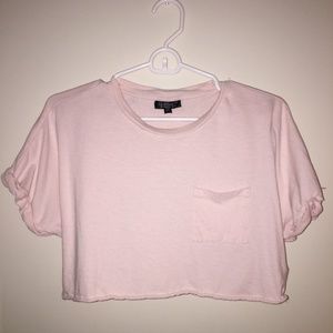 Top Shop Pastel Pink Crop Top